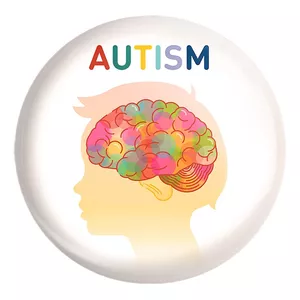 پیکسل خندالو طرح اتیسم Autism کد 26717 مدل بزرگ