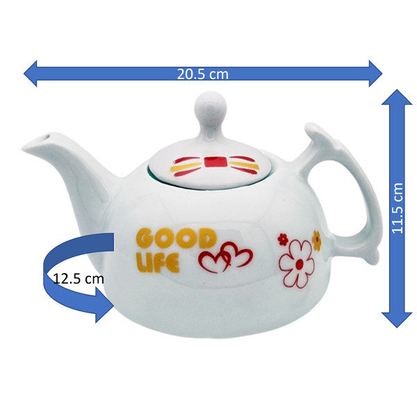 قوری مدل شقایق کد 11153xgoodlife گنجایش 600 میلی لیتر قوری مدل شقایق کد 11153xgoodlife گنجایش 600 میلی لیتر