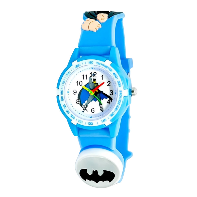 ساعت مچی عقربه ای بچگانه مدل چراغدار بند سیلیکونی ضد حساسیت طرح بتمن کد 4 ساعت مچی عقربه ای بچگانه مدل چراغدار بند سیلیکونی ضد حساسیت طرح بتمن کد 4