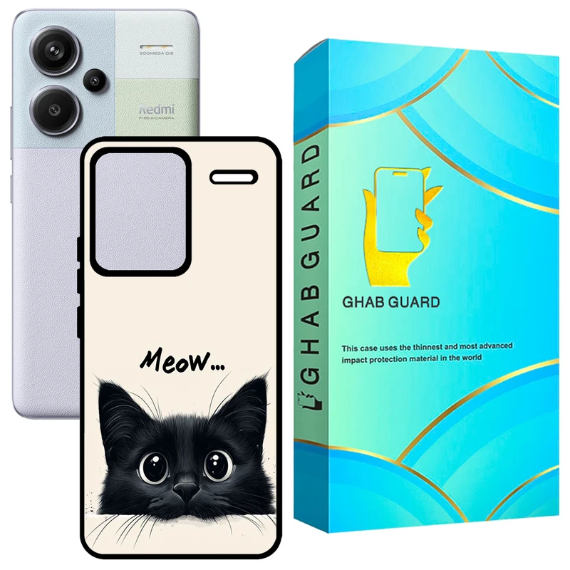کاور قاب گارد طرح گربه مدل GCHPN13PL مناسب برای گوشی موبایل شیائومی Redmi Note 13 Pro Plus