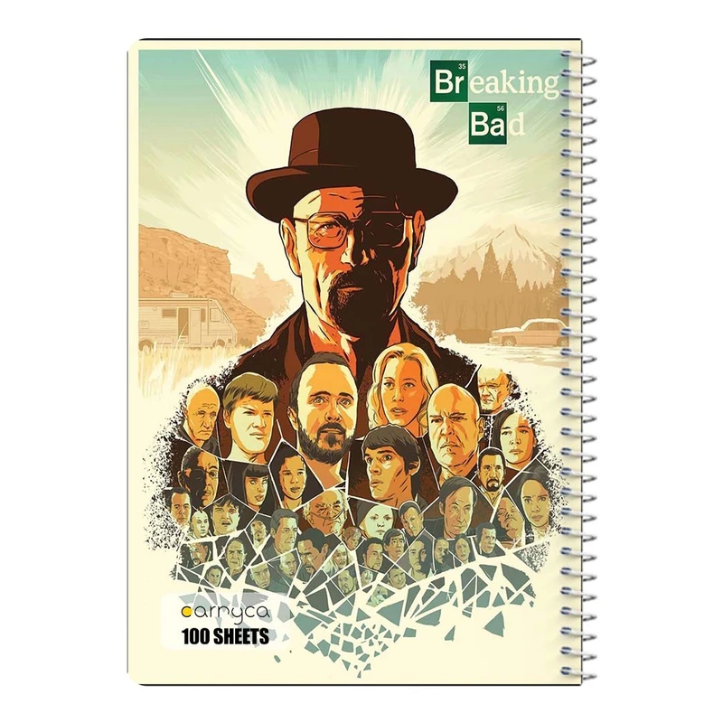 دفتر مشق 100 برگ سیمی کارنیکا طرح بریکینگ بد Breaking Bad کد 57574