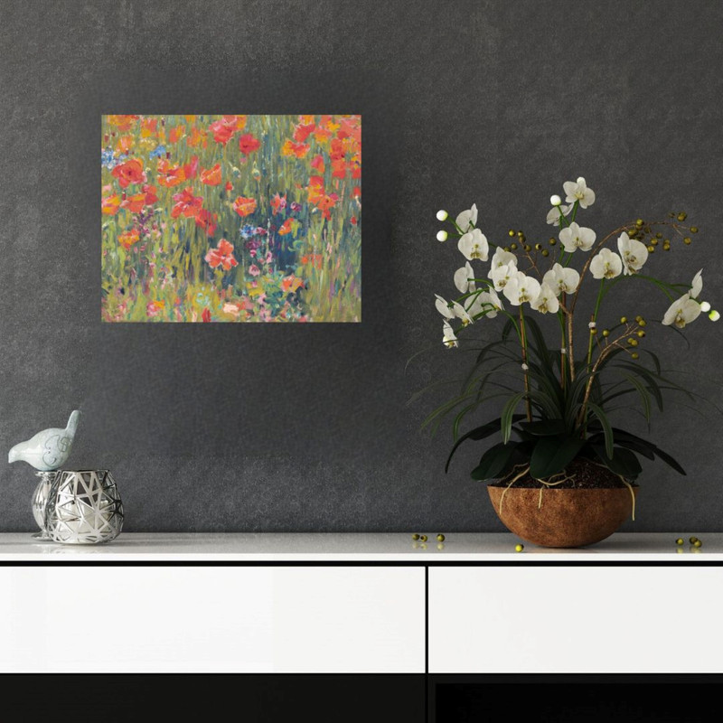 پوستر مدل گلهای خشخاش نارنجی  