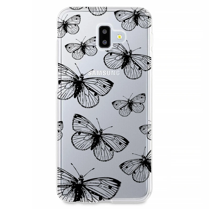 کاور مگافون طرح پروانه مدل C54-B مناسب برای گوشی موبایل سامسونگ Galaxy J6 Plus