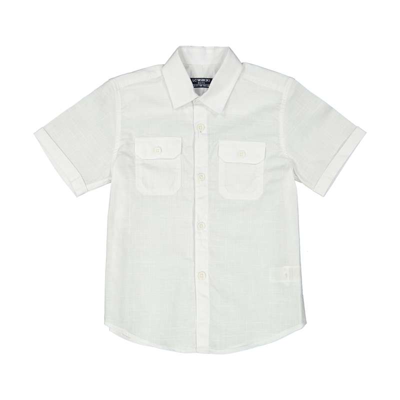 پیراهن پسرانه ال سی وایکیکی مدل 1S83725Z4-KE8-WHITE