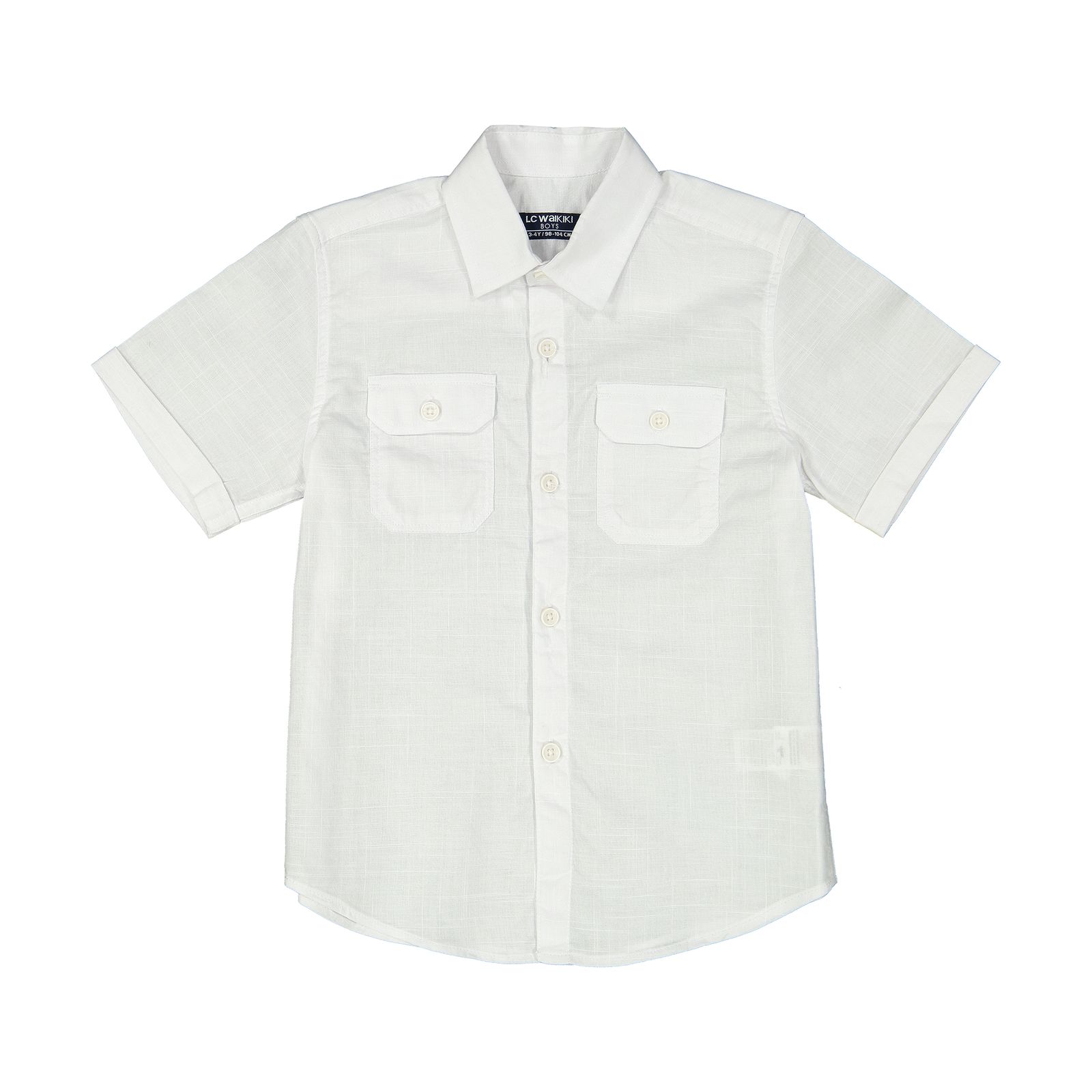 پیراهن پسرانه ال سی وایکیکی مدل 1S83725Z4-KE8-WHITE