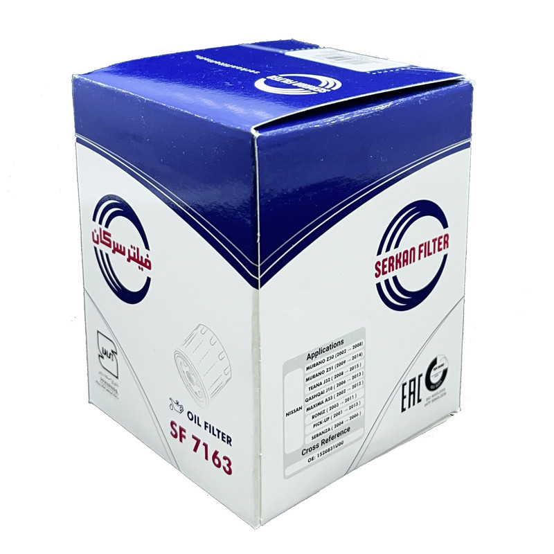 فیلتر روغن خودرو سرکان مدل SF 7163 مناسب برای نیسان پیکاپ و سرانزا و رونیز