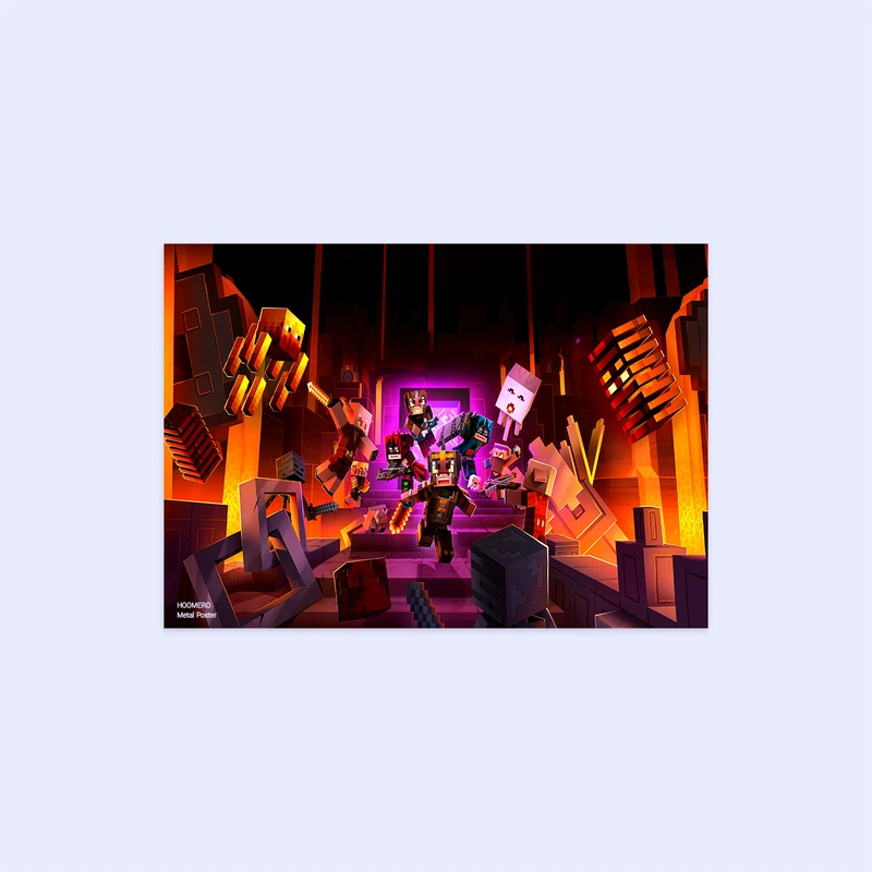 پوستر هومرو مدل فلزی طرح ماینکرفت کد PS871