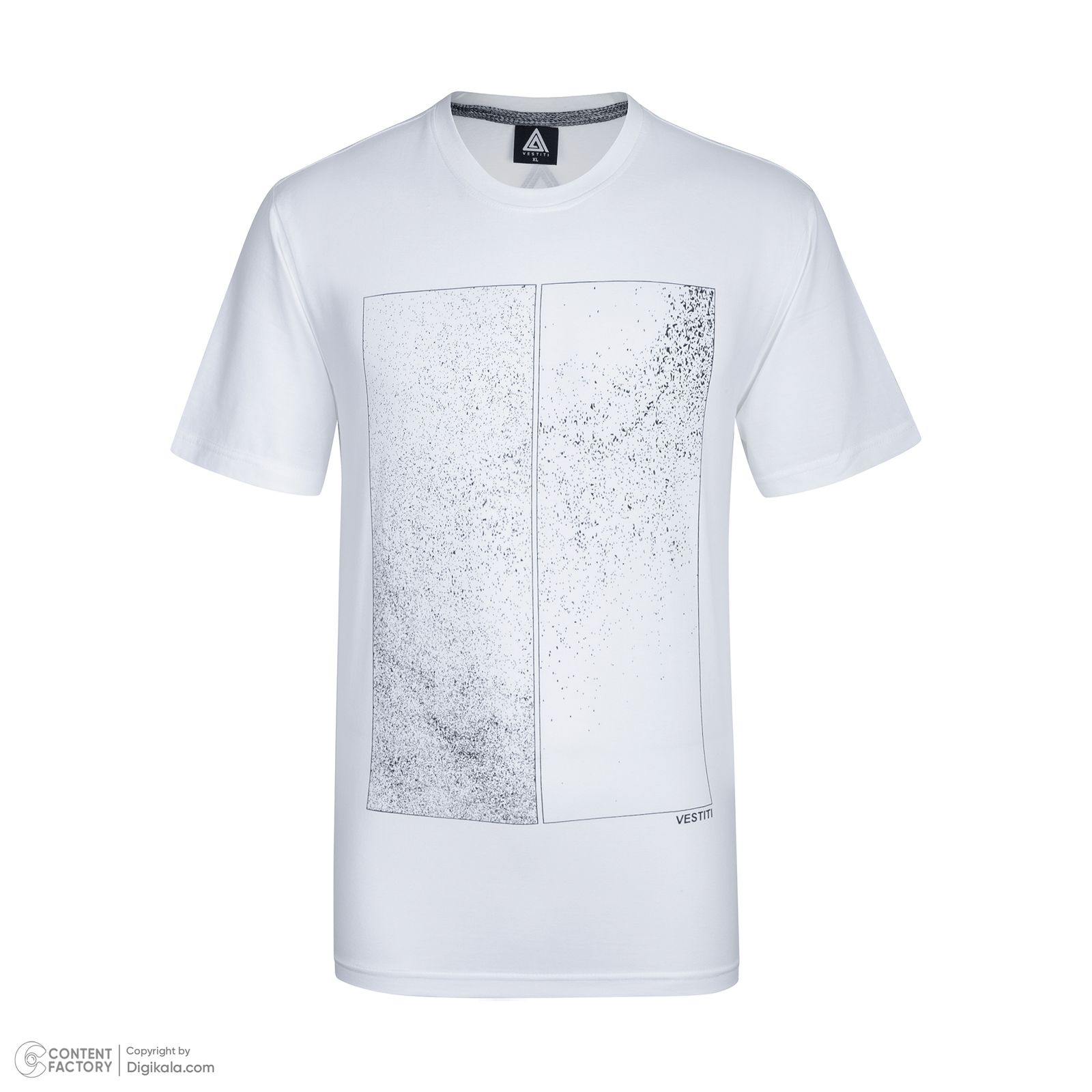 تی شرت آستین کوتاه مردانه وستیتی مدل twin space white -  - 2