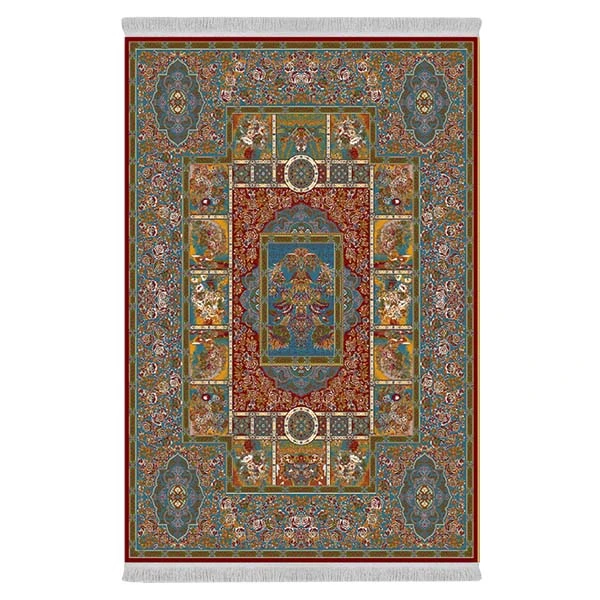 فرش پارچه‌ای دفه مدل فرشینه طرح مدرن  کد 8114