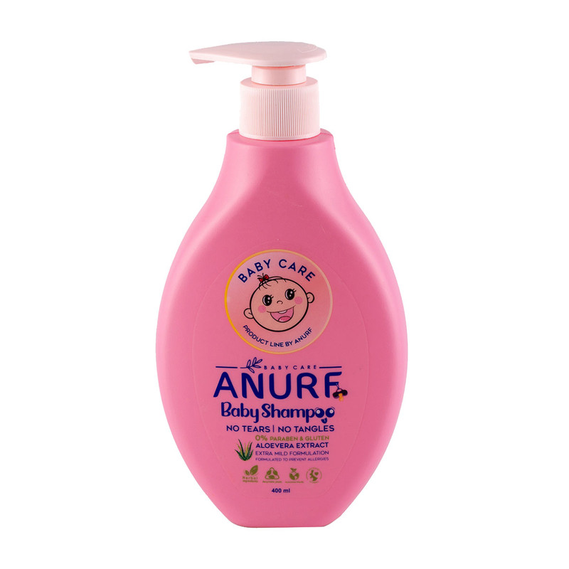 شامپو بچه دخترانه آنورف حجم 400 میلی لیتر