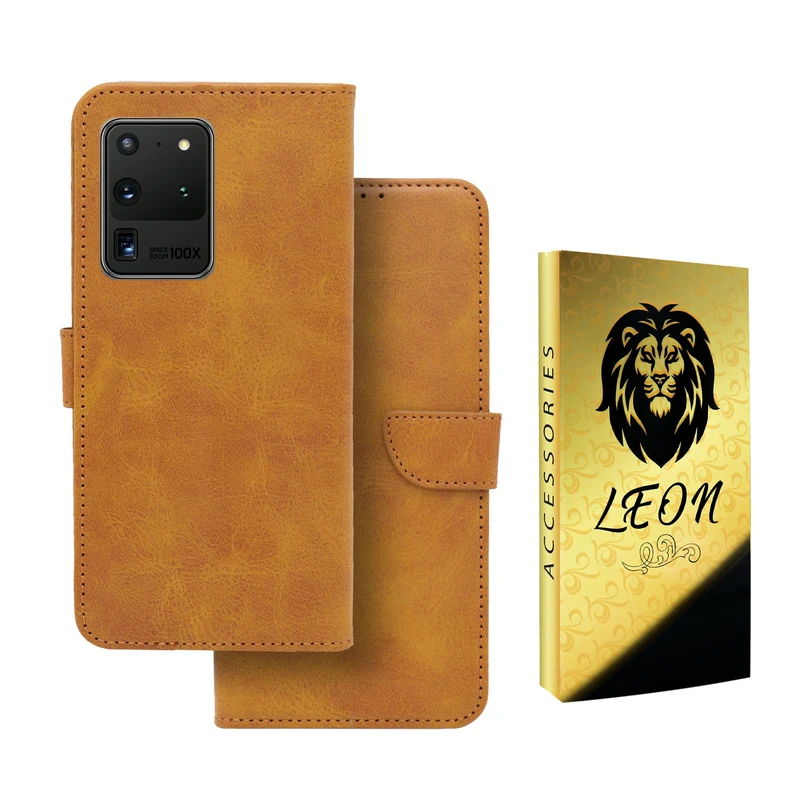 کیف کلاسوری لئون مدل Bors Oro مناسب برای گوشی موبایل سامسونگ Galaxy S20 Ultra