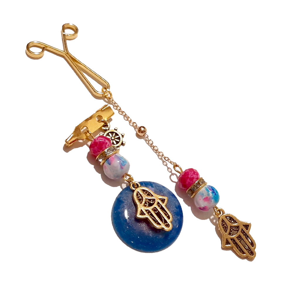 ست گیره روسری و سنجاق سینه زنانه مدل PM91