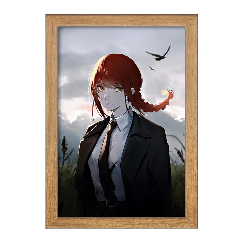 تابلو خندالو مدل ماکیما انیمه مرد اره ای Chainsaw Man  کد 22302