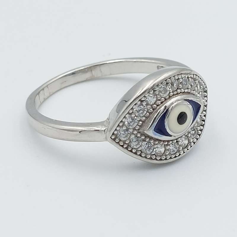 انگشتر نقره زنانه مدل جواهری کد 20557