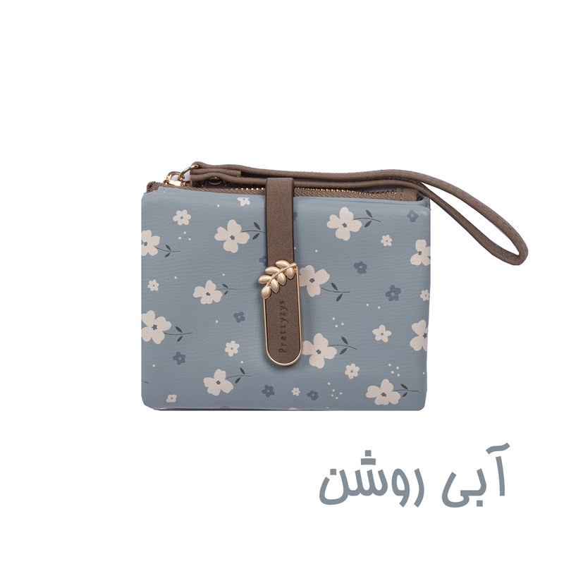 کیف پول زنانه پرتیزس مدل PT24-2164 طرح گل بهاری کد 2020066