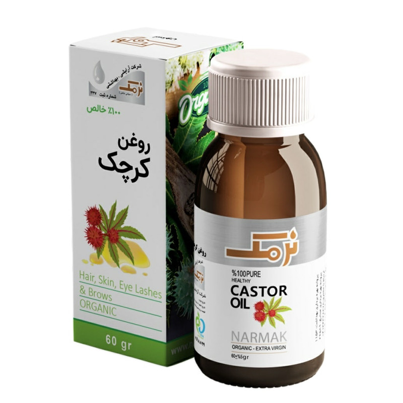 روغن بدن نرمک مدل كرچک وزن 60 گرم