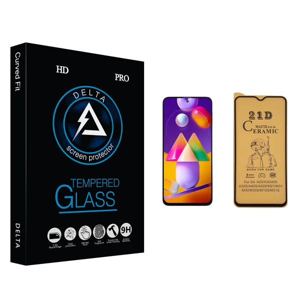 محافظ صفحه نمایش سرامیکی دلتا مدل HD مناسب برای گوشی موبایل سامسونگ Galaxy M31s