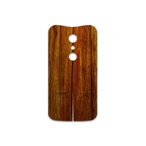 MAHOOT Orange-Wood Cover Sticker for Motorola Moto G 2nd gen