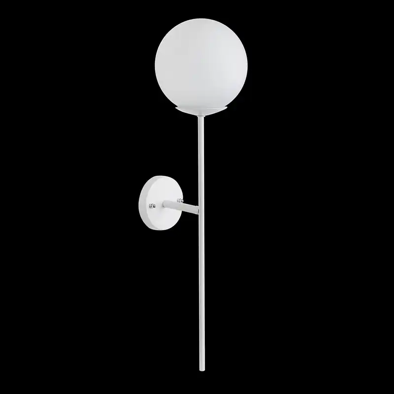 لوستر دیواری یک شعله چشمه نور مدل AB1235/1-WT