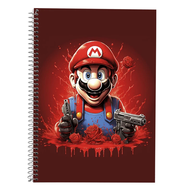 دفتر لغت 50 برگ مدوپد طرح سوپرماریو super mario کد DF2918