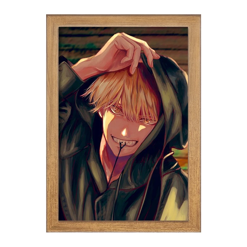 تابلو خندالو مدل دنجی انیمه مرد اره ای Chainsaw Man  کد 17866