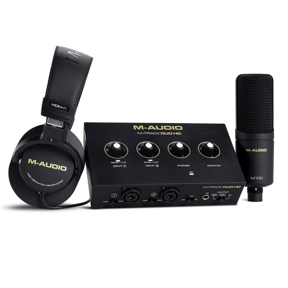 کارت صدا استودیو ام-آدیو مدل M Track Duo HD Producer Pack مجموعه 3 عددی