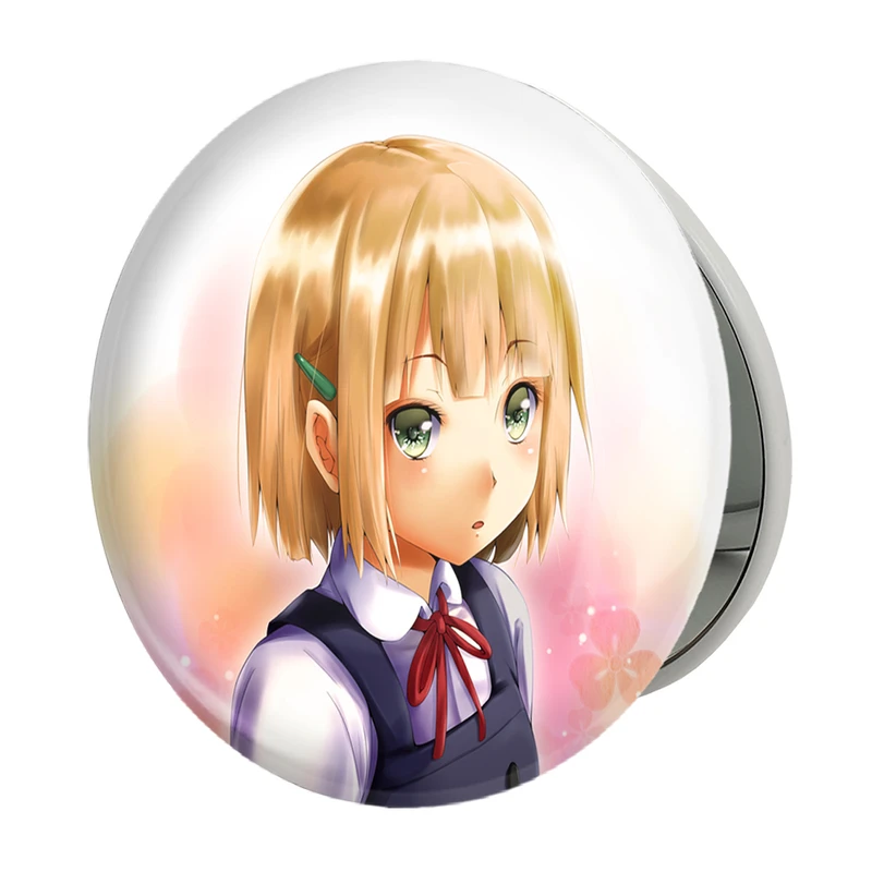 آینه جیبی خندالو طرح فوکومو انیمه داگاشی کاشی Dagashi Kashi مدل تاشو کد 22551 