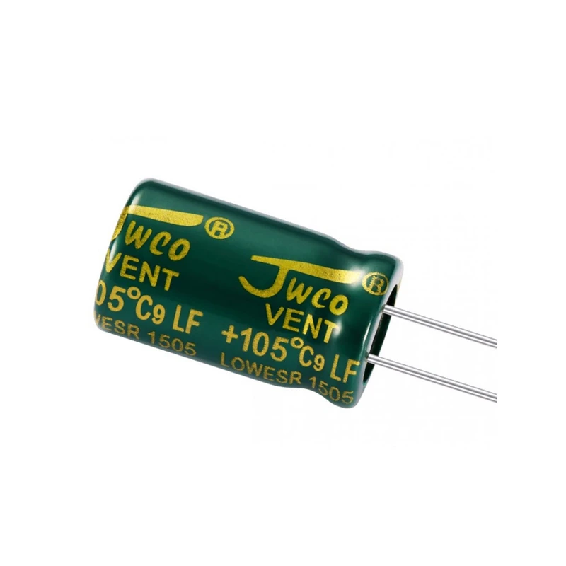 خازن الکترولیت 1uf-50V جی دبلیو کو کد Silvana-C03 بسته 50 عددی