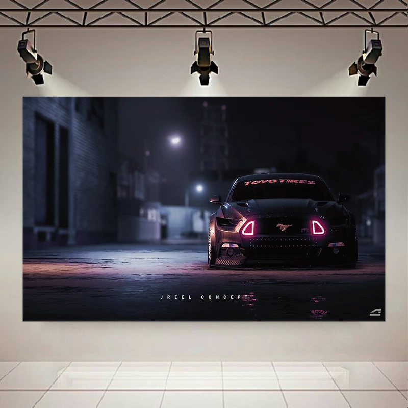 استیکر طرح فورد موستانگ کد AR305711