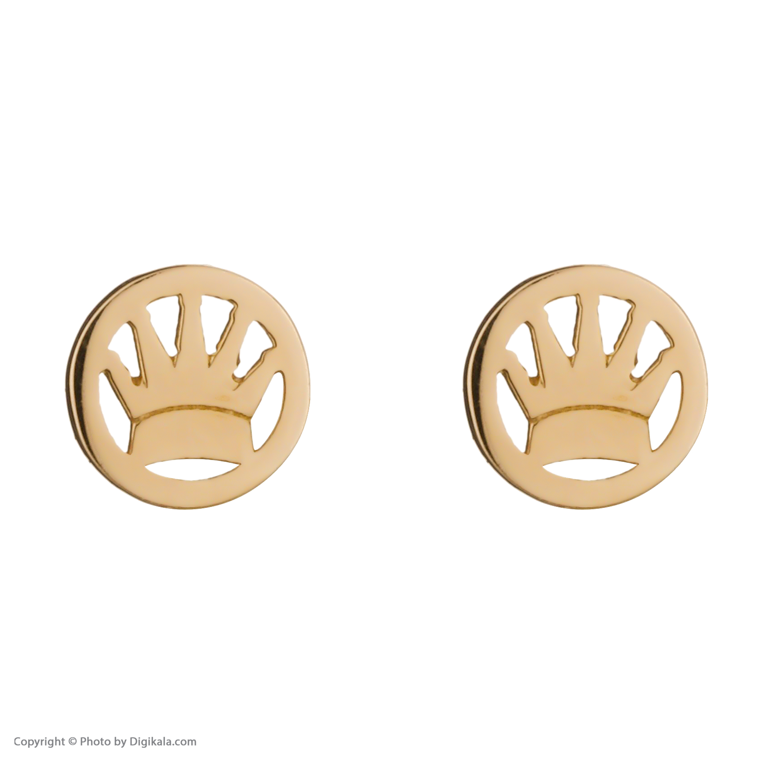 گوشواره طلا 18 عیار زنانه مایا ماهک مدل ME1132 طرح تاج