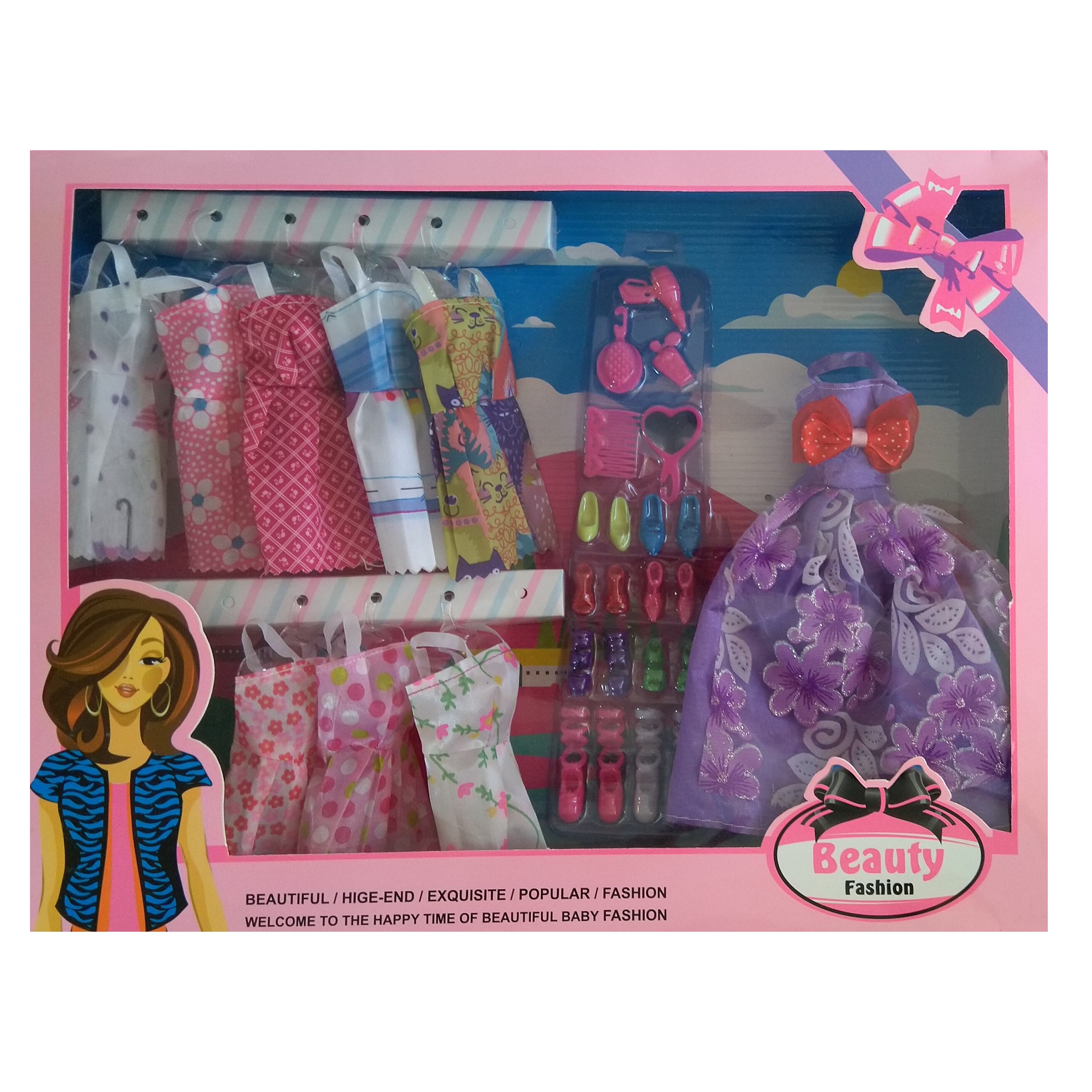 ست اسباب بازی مدل  کفش و لباس عروسک 272ddd42