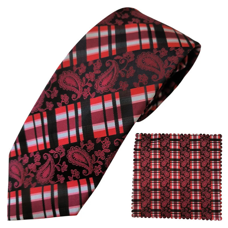 ست کراوات و دستمال جیب مردانه هکس ایران مدل KT-272