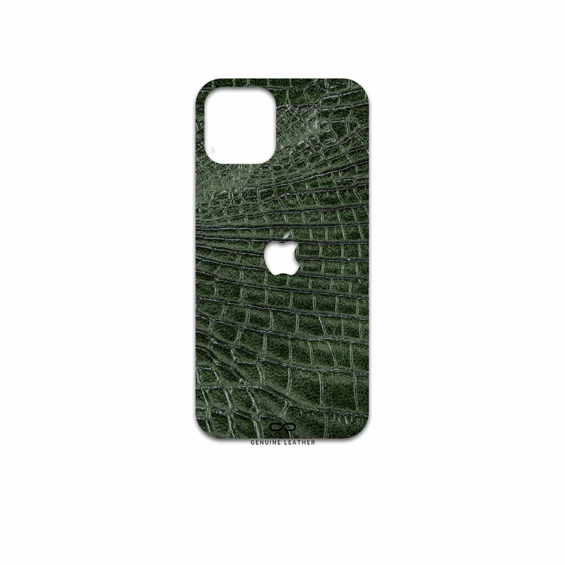 برچسب پوششی ماهوت مدل Green-Crocodile-Leather مناسب برای گوشی موبایل اپل iPhone 12 Pro