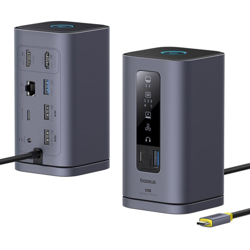 هاب 10 پورت USB-C بیسوس مدل BS-OH174   به همراه کابل USB-C