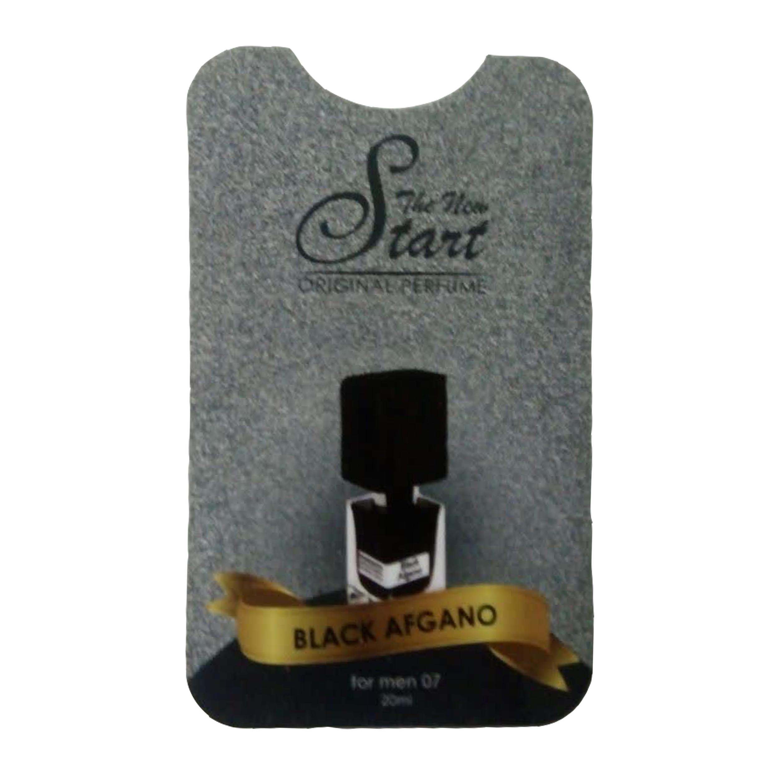 عطر جیبی مردانه استارت مدل Black Afghan حجم 20 میلی لیتر