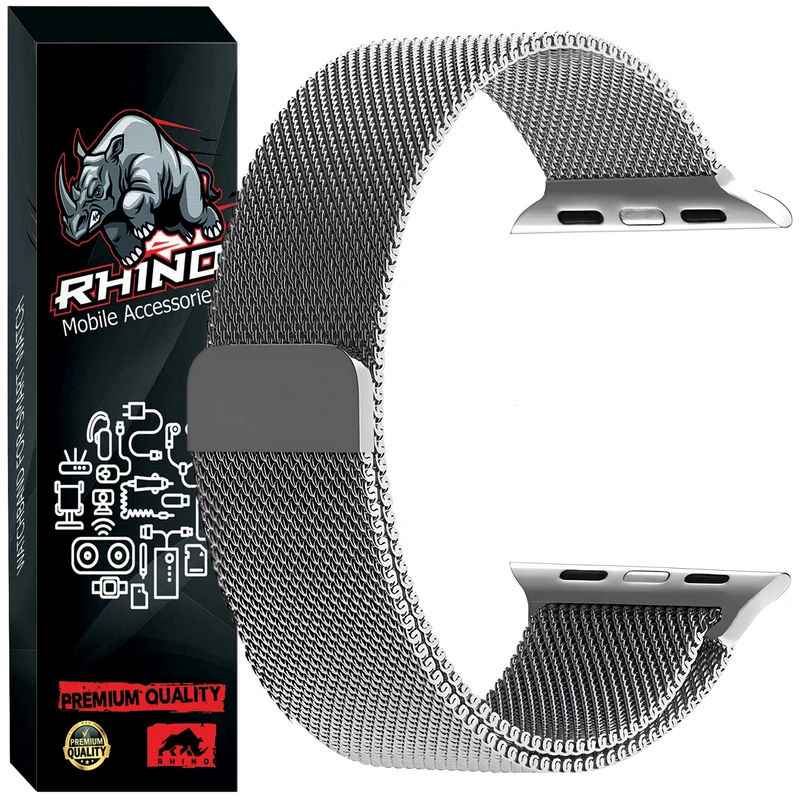 بند راینو مدل Milan-Mag مناسب برای اپل واج سری 8 سایز 45mm
