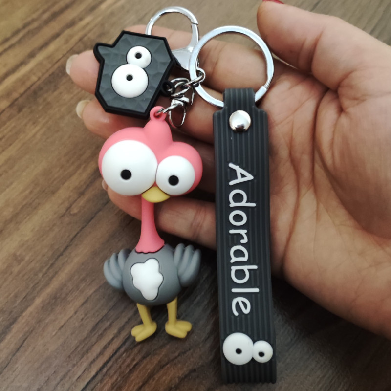 جاکلیدی دخترانه مدل سیلیکونی طرح شتر مرغ جاکلیدی دخترانه مدل سیلیکونی طرح شتر مرغ