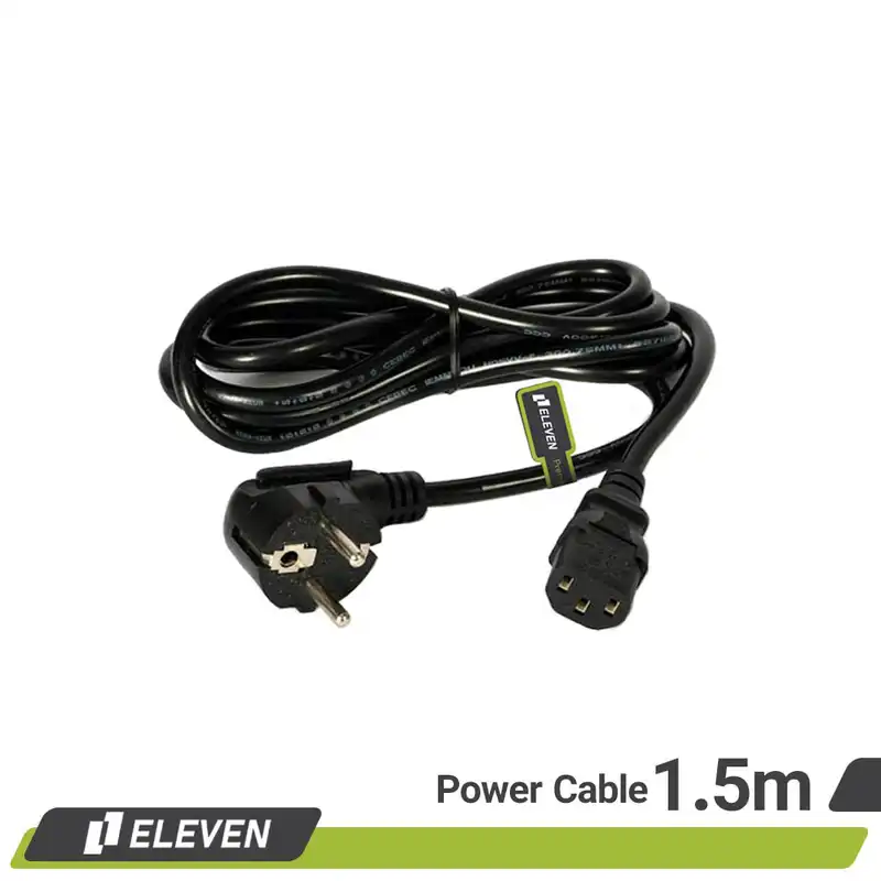 کابل برق سه پین منبع تغذیه کامپیوتر الون مدل EL-150 طول 1.5 متر