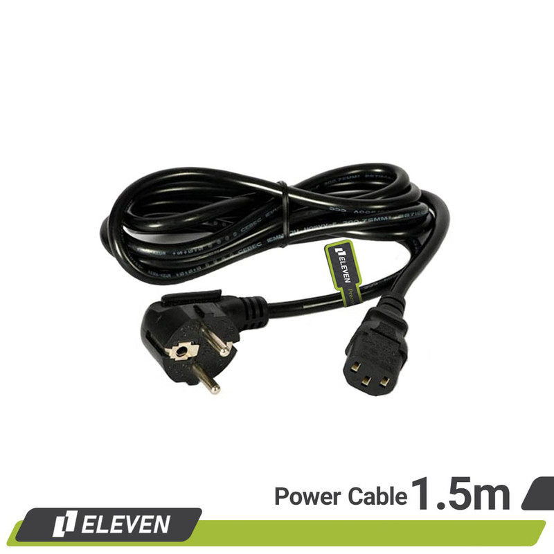 کابل برق سه پین منبع تغذیه کامپیوتر الون مدل EL-150 طول 1.5 متر