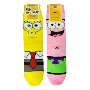 جوراب پاتریس طرح پاتریک و باب اسفنجی کد bl-pa 207