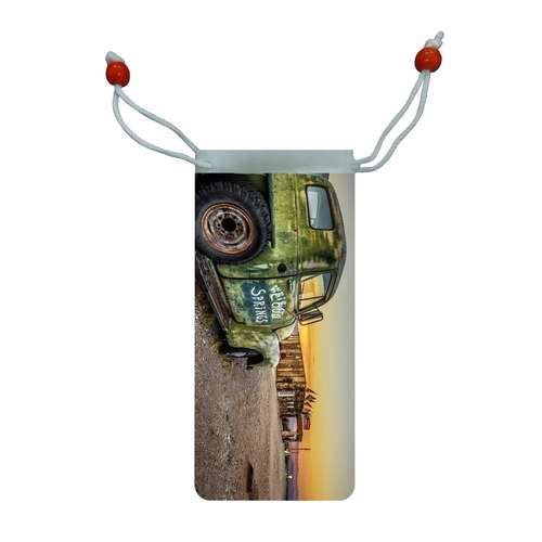 کاور عینک اطلس آبی طرح ماشین کلاسیک و ایستگاه در صحرای موهاوی مدل KE1010