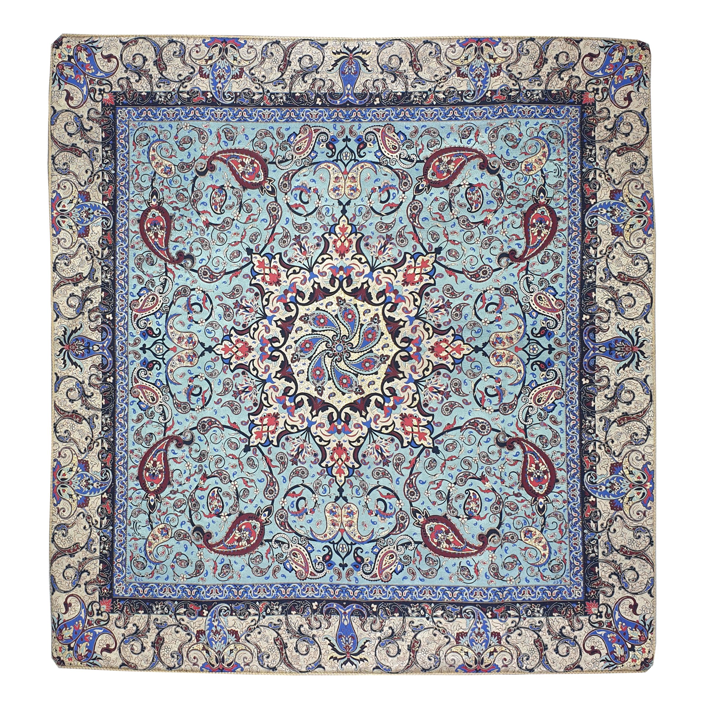 رومیزی ترمه ابریشمی مدل شهداد کد CS1-1