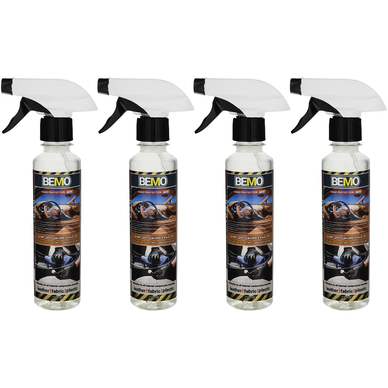 اسپری تمیز کننده داخل خودرو بمو مدل TRA1 حجم 250 میلی لیتر بسته 4 عددی