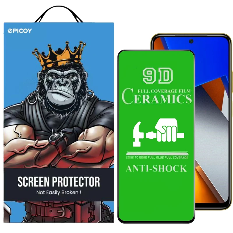 محافظ صفحه نمایش سرامیکی اپیکوی مدل unbreakable مناسب برای گوشی موبایل شیائومی Poco M4 Pro 4G