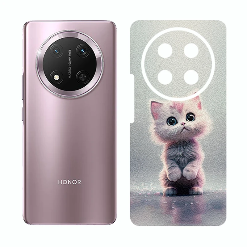 برچسب پوششی ریمکس مدل Cover طرح گربه مناسب برای گوشی موبایل آنر X9c