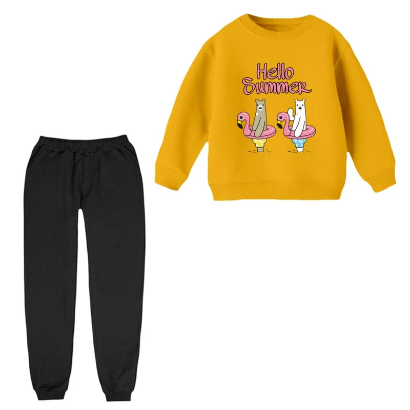 ست سویشرت و شلوار راحتی بچگانه مدل تابستون