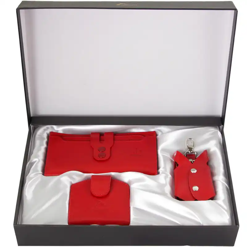 ست هدیه زنانه چرم بارز مدل DS34.nw