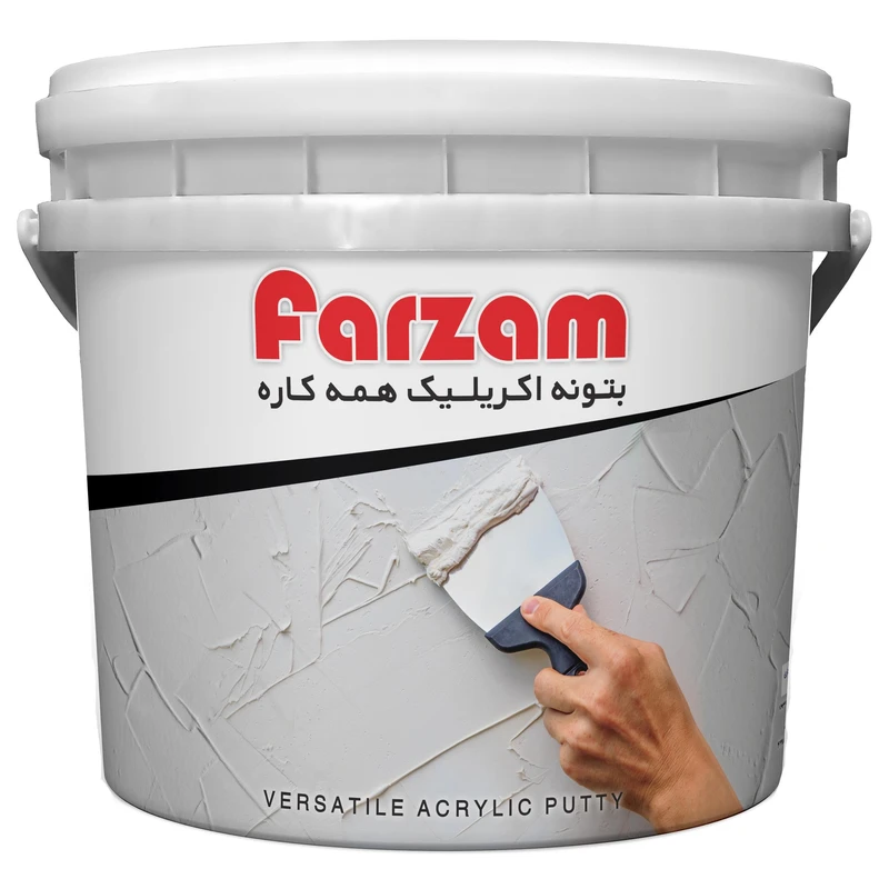   بتونه آکریلیک همه کاره فرزام کد 560 وزن 5 کیلوگرم