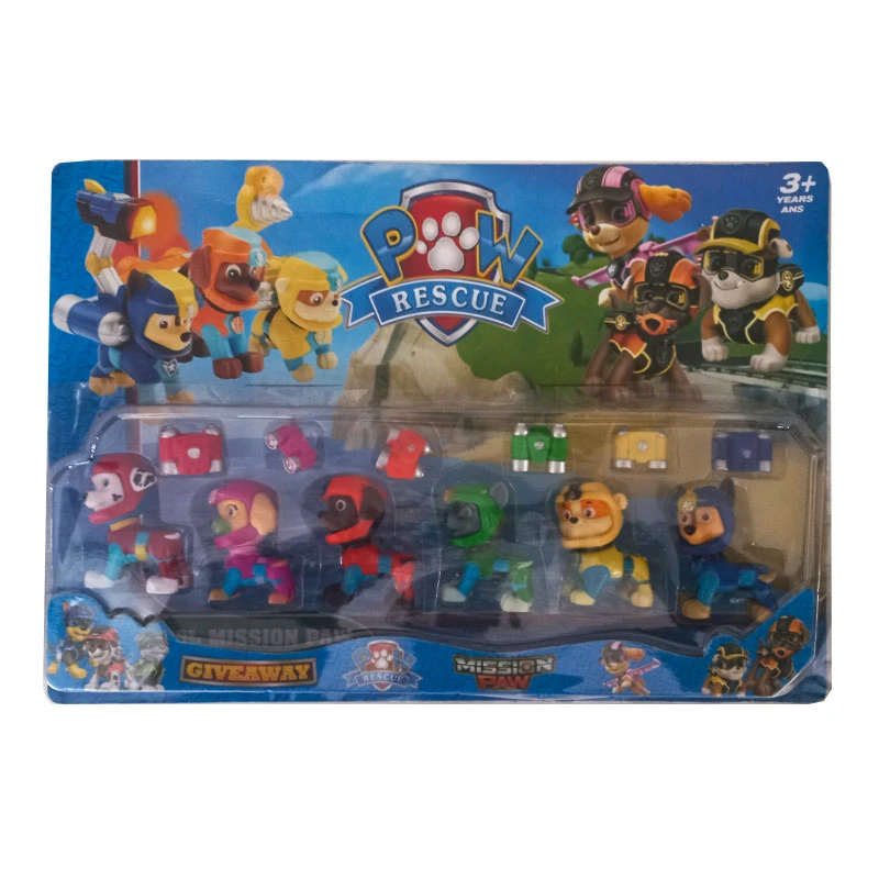 اکشن فیگور مدل سگ های نگهبان بسته 6 عددی 