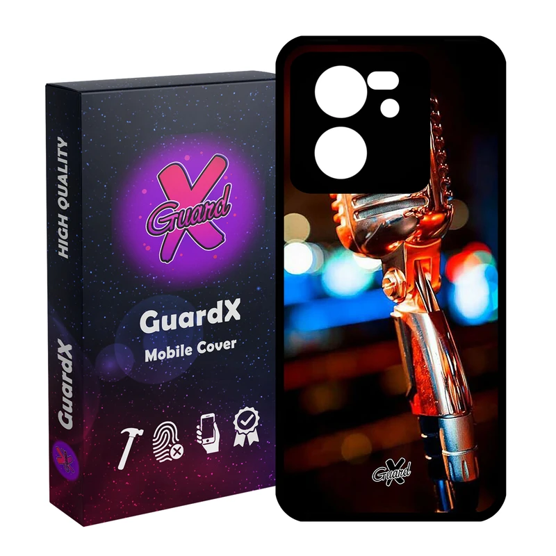 کاور گارد ایکس طرح میکروفون مدل Glass10259 مناسب برای گوشی موبایل شیائومی 13T/13T Pro/Redmi K60 Ultra